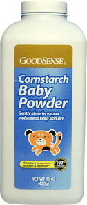 Good Sense Cornstarch Baby Powder, 15 Oz - Case Of 12