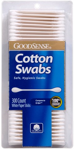 Good Sense Paper Cotton Swabs, 300 Count - Case Of 24