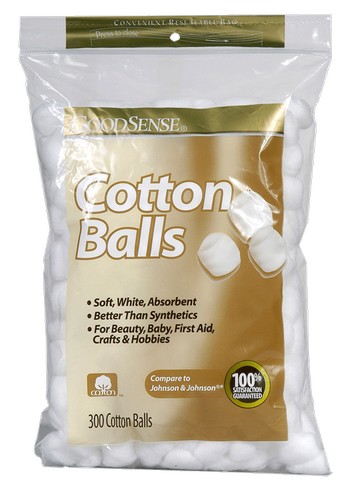 Good Sense Cotton Balls, 300 Count - Case Of 36