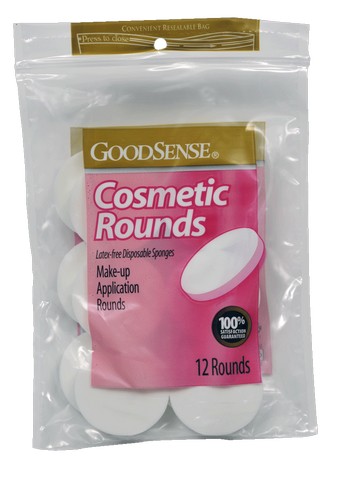 Good Sense Cosmetic Round Sponges, 12 Count - Case Of 48