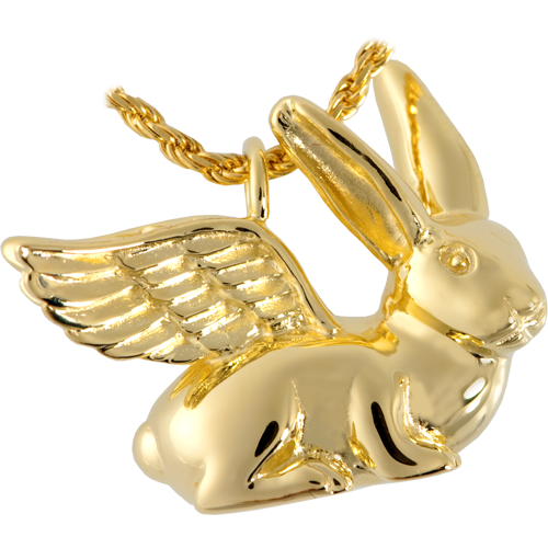 3103gp Pet Cremation Jewelry Rabbit14k Gold Plating Pendant
