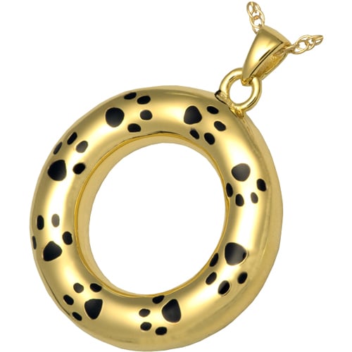 3197bgp Pet Cremation Jewelry Eternity Pet Urn 14k Gold Plating Pendant