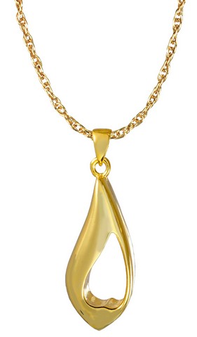 3347yg Cremation Jewelry Everlasting Tear Of Love 14k Solid Yellow Gold Pendant