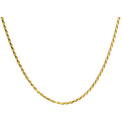 2013- 20'' Rope-gp Thick 20 In. Gold-plated Rope Chain