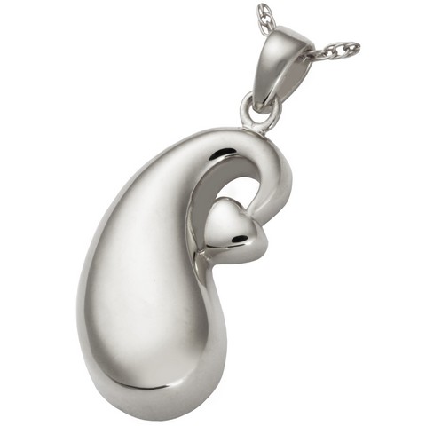 0965s Cremation Jewelry Infinite Tear Of Love Sterling Silver Pendant