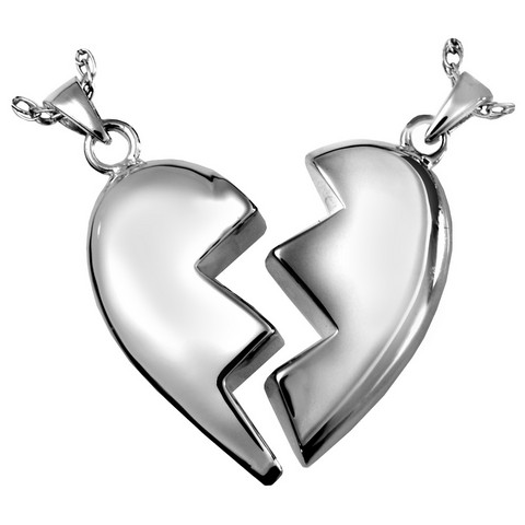 Mg-3087p Cremation Jewelry Companion Heart Platinum Pendant