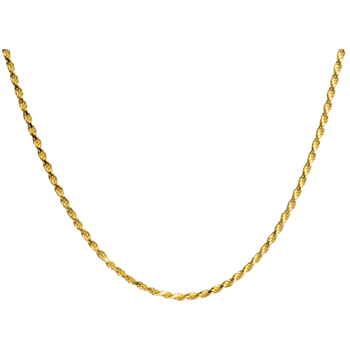 24r-gp 24 In. Cremation Jewelry Gold-plated Rope Chain