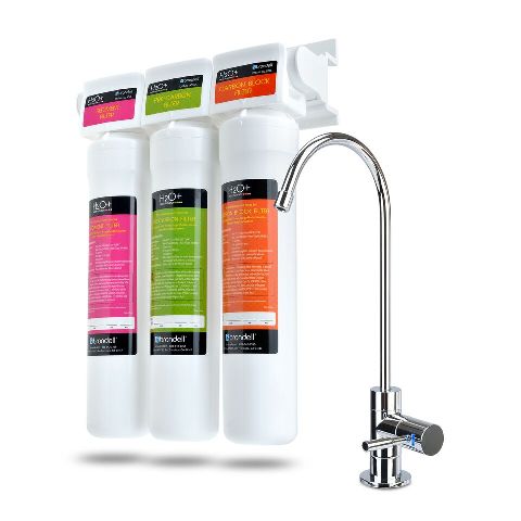 H2o Plus Coral Three-stage Under Counter Water Filter System With Over 99 Percent Lead Reduction