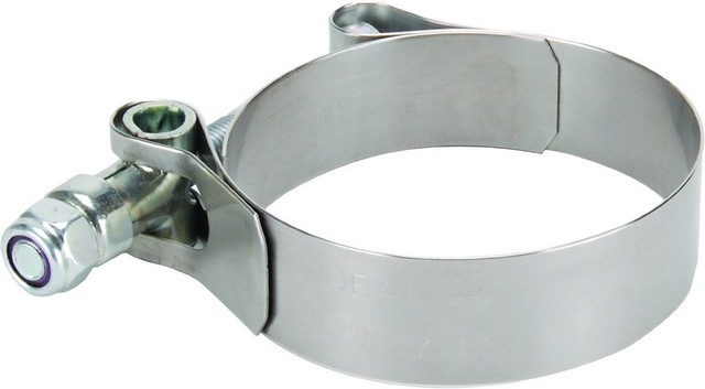 Stainless Steel Wide Band T-bar Clamps, 1.88 - 2.19 In.