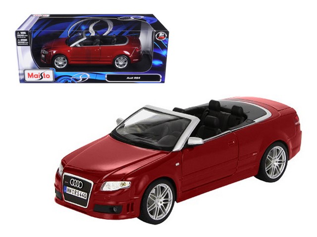 Maisto 31147r Audi Rs4 Convertible Red 1-18 Diecast Model Car