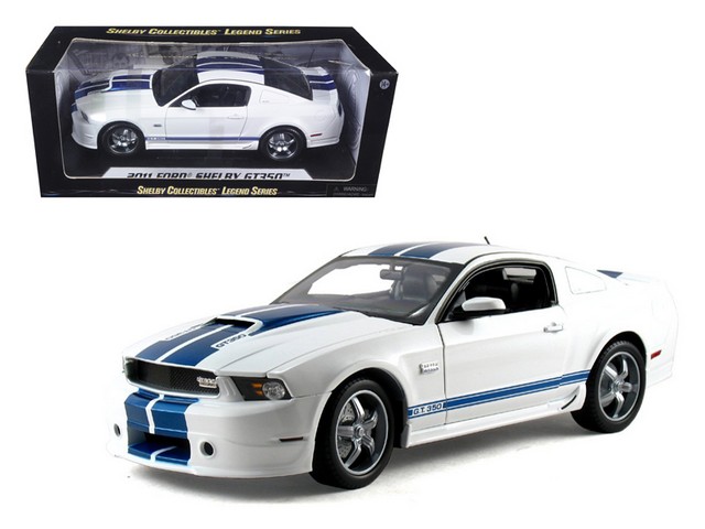 Sc351 2011 Ford Shelby Mustang Gt350 White 1-18 Diecast Model Car