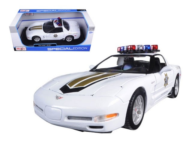 Maisto 31383 Chevrolet Corvette C5 Z06 Police 1-18 Diecast Model Car