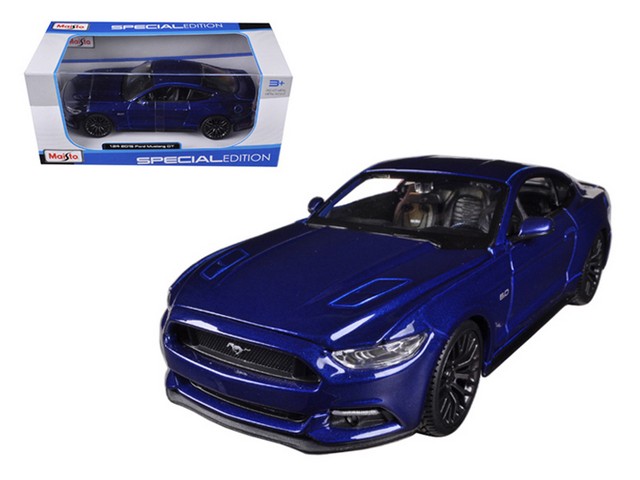Maisto 31508bl 2015 Ford Mustang Gt 5.0 Blue 1-24 Diecast Car Model