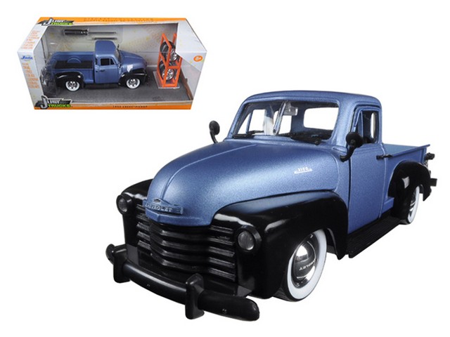Jada 97330 1953 Chevrolet Pickup Truck Blue & Black Just Trucks With Extra Wheels 1-24 Diecast Model