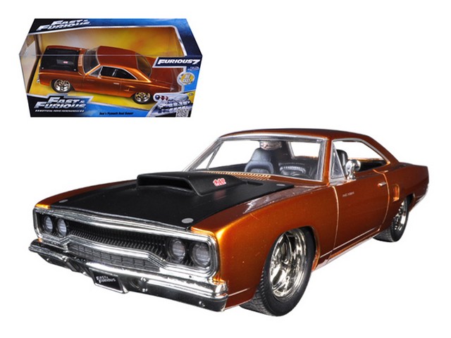 Jada 97126 Doms 1970 Plymouth Road Runner Copper Fast & Furious 7 Movie 1-24 Diecast Model Car