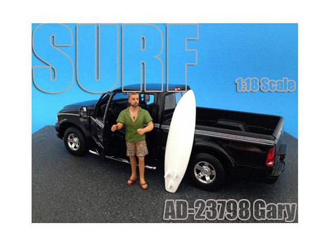 23798 Surfer Gary Figure For 1-18 Diecast Model Cars