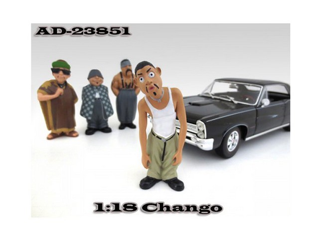 23851 Chango Homies Figurine For 1-18 Scale Diecast Model Cars