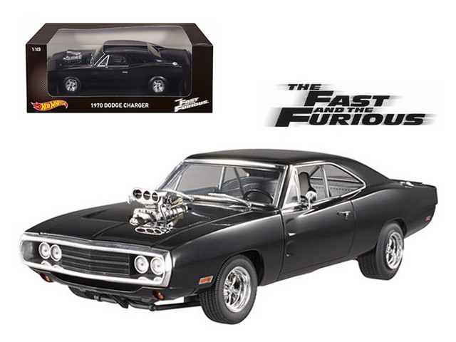 Cmc97 1970 Dodge Charger Black The Fast & Furious Movie 2001 1-18 Diecast Model Car