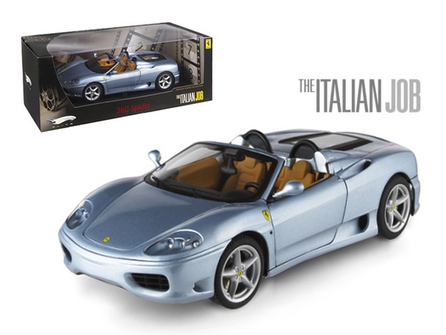 P9905 Ferrari 360 Modena Spider The Italian Job Movie Elite Edition 1-18 Diecast Model Car