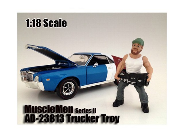 23813 Musclemen Trucker Troy Figure For 1-18 Scale Models