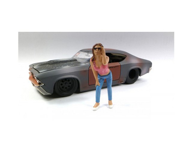 23818 Look Out Girl Erika Figure For 1-24 Scale Diecast Car Models