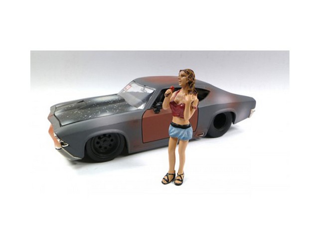 23819 Look Out Girl Monica Figure For 1-24 Scale Diecast Car Models