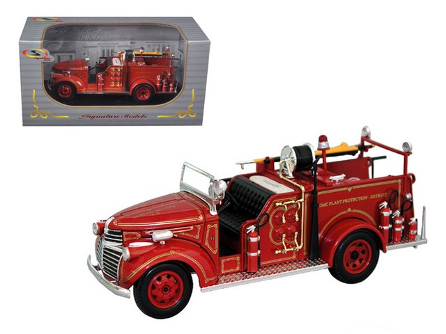 32348r 1941 Gmc Fire Engine Truck Red 1-32 Diecast Model Car