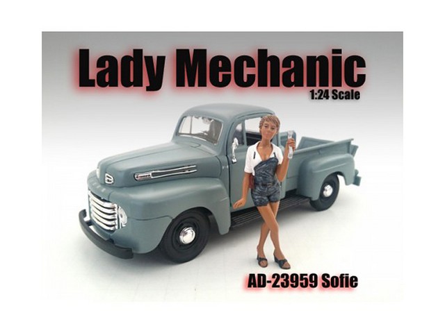 23959 Lady Mechanic Sofie Figure For 1-24 Scale Models