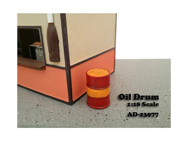 23977 Oil Drum Accessory Set Of 2 For 1-18 Scale Models