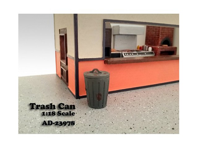 23978 Trash Can Accessory Set Of 2 For 1-18 Scale Models