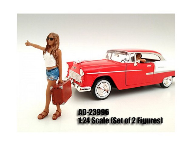 23996 Hitchhiker 2 Piece Figure Set For 1-24 Scale Models