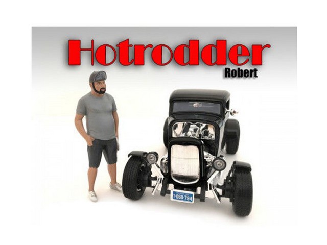 24029 Hotrodders Robert Figure For 1-24 Scale Models