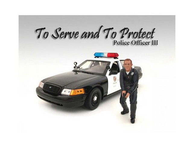 24033 Police Officer Iii Figure For 1-24 Scale Models