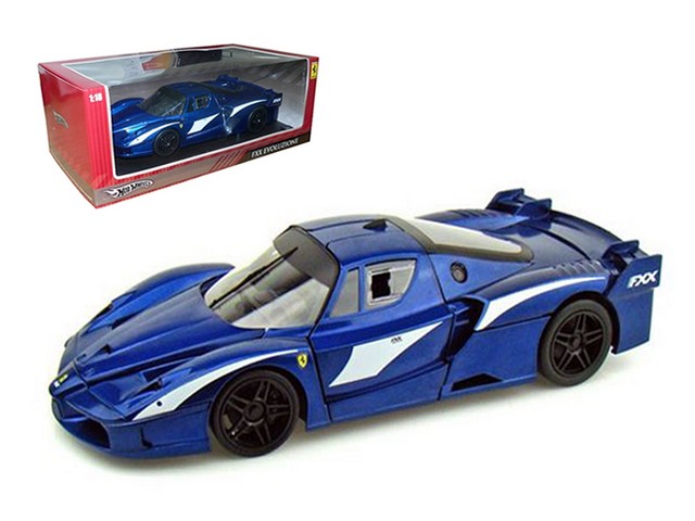 T6922 Ferrari Fxx Evoluzione Blue 1-18 Diecast Car Model