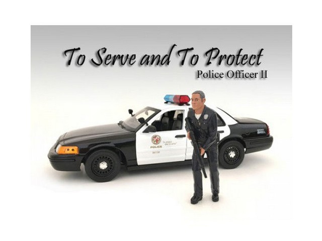24012 Police Officer Ii Figure For 1-18 Scale Models