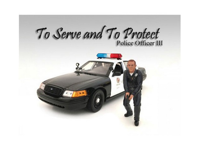 24013 Police Officer Iii Figure For 1-18 Scale Models