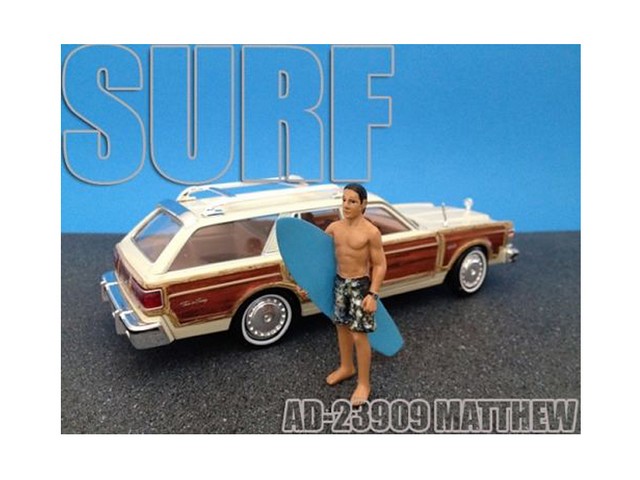 23909 Surfer Matthew Figure For 1-24 Diecast Model Cars