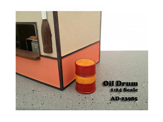 23985 Oil Drum Accessory Set Of 2 For 1-24 Scale Models