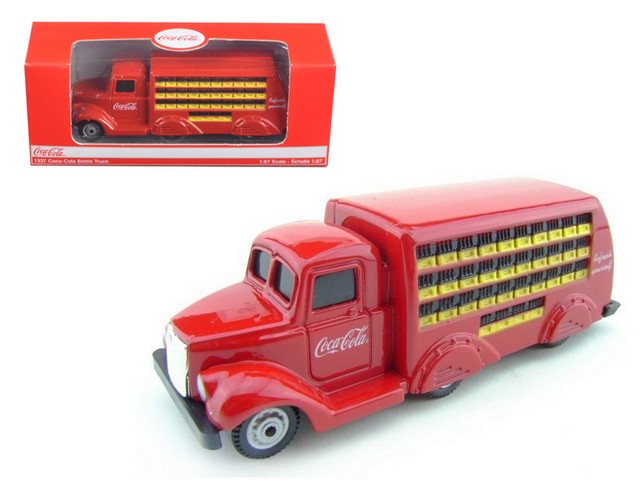 Motorcity Classics 424132 1937 Coca Cola Delivery Bottle Truck 1-87 Ho Scale Diecast Model