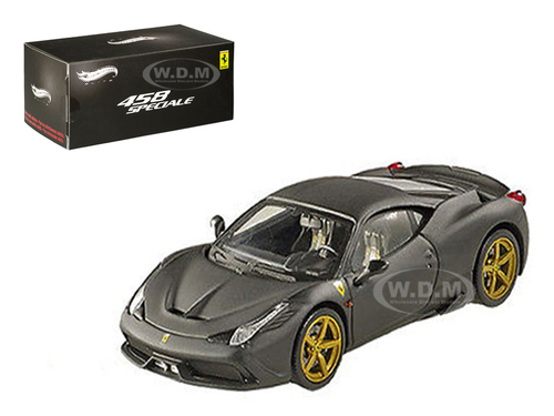 Bly47 Ferrari 458 Italia Speciale Matt Black Elite Edition 1-43 Diecast Model Car
