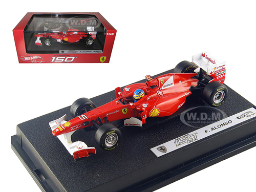 W1075 Ferrari F2011 150 Italia No.5 Fernando Alonso 2011 1-43 Diecast Car Model