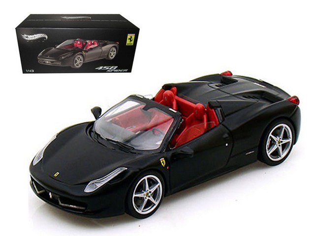 W1184 Ferrari 458 Italia Spider Black Elite Edition 1-43 Diecast Car Model