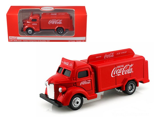 1947 Coca Cola Delivery Bottle Truck Red 1 87 Diecast Model