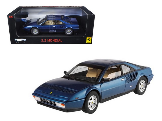 P9890 Ferrari Mondial 3.2 Elite Edition Blue 1 Of 5000 Produced 1-18 Diecast Car Model