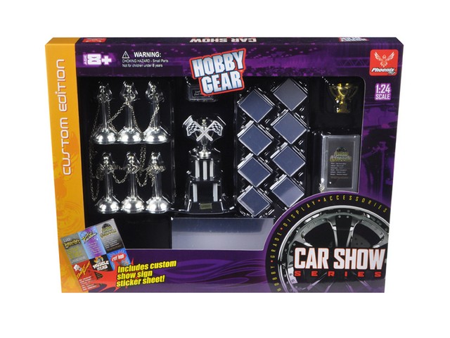 18410 Accessories Car Show Trophy Winner Set Ford 1-24 Diecast Model Cars
