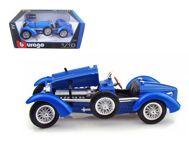 B 12062bl 1934 Bugatti Type 59 Blue 1-18 Diecast Model Car