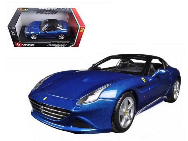 B 16003bl Ferrari California T Blue 1-18 Diecast Model Car