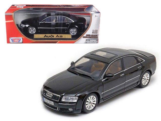 73149bk 2004 Audi A8 Black 1-18 Diecast Car Model