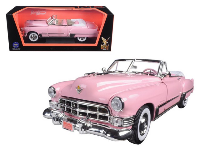 92308pk 1949 Cadillac Coupe De Ville Convertible Pink 1-18 Diecast Model Car