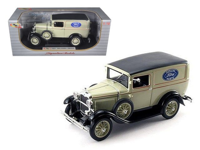 18137tan 1931 Ford Model A Panel Delivery Truck 1-18 Diecast Model Car